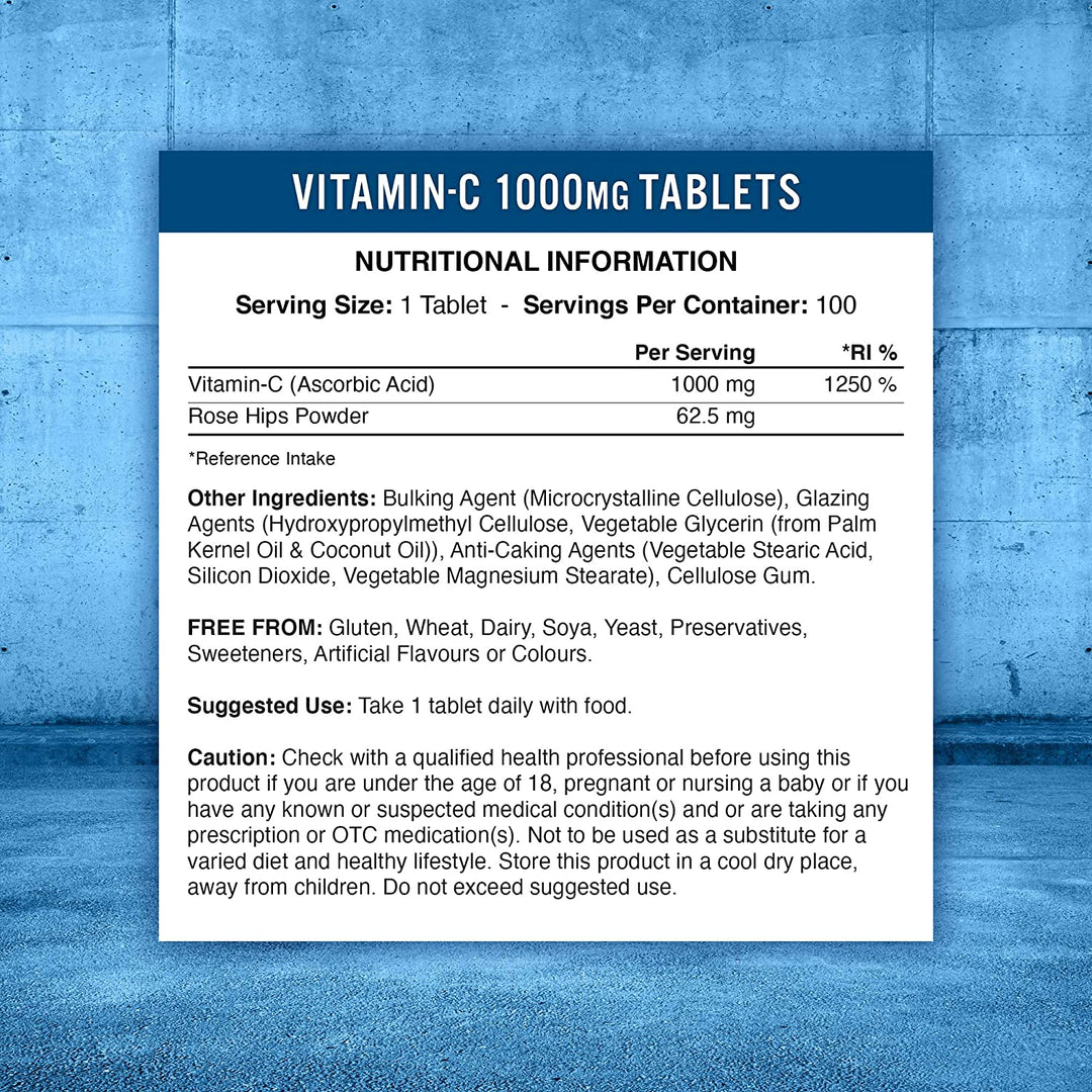 APPLIED NUTRITION Vitamin C 1000mg Veggie Tablets